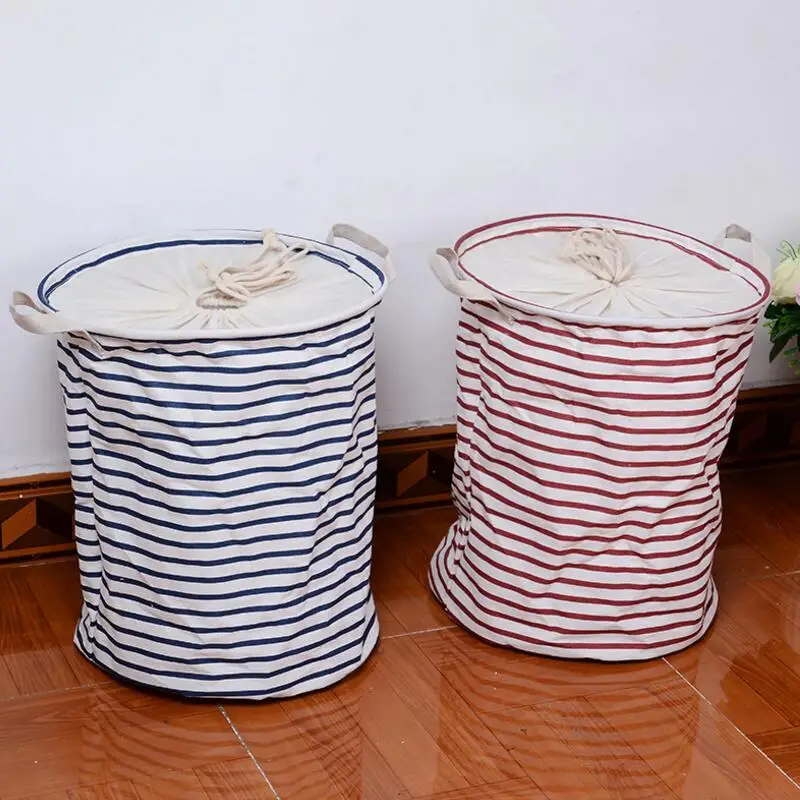 Drawstring Beam port складная корзина для грязного белья Мультяшные корзины для хранения домашней одежды бочонок сумки детские игрушки Органайзер ведро для белья