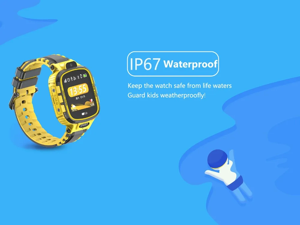 Новинка, Детские Смарт-часы, IP67, водонепроницаемые, gps, LBS, wifi, камера, Smartwatche, wifi, детские спортивные Смарт-часы, анти-потеря, pk df25