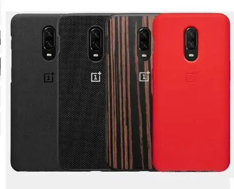 Официальный Oneplus 6T чехол на заказ силиконовый черное дерево нейлон Karbon бампер задняя крышка Полный-круглый