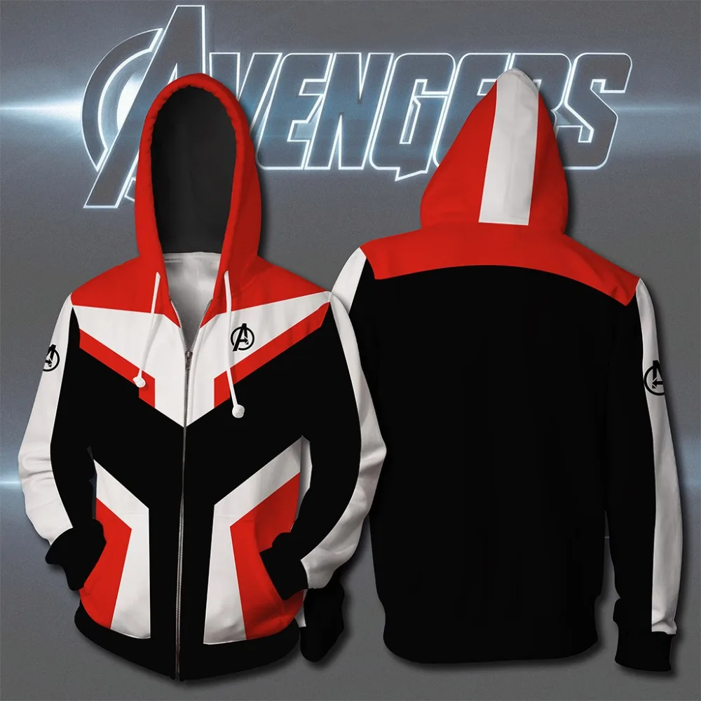 Мстители Endgame Quantum Realm Толстовка Куртка Advanced Tech толстовка с капюшоном костюмы для