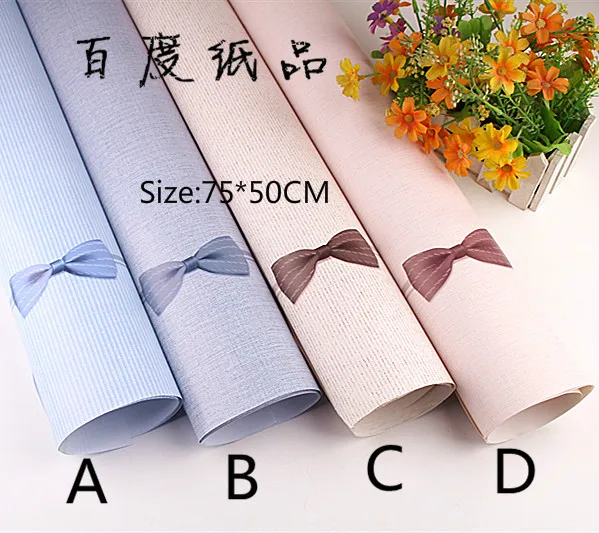 Festive Party Supplies Event 75*50 cm printing Bow tie White paperboard color Diy Gift Wrapping paper Wallpaper 20pc/Lot Дом и сад