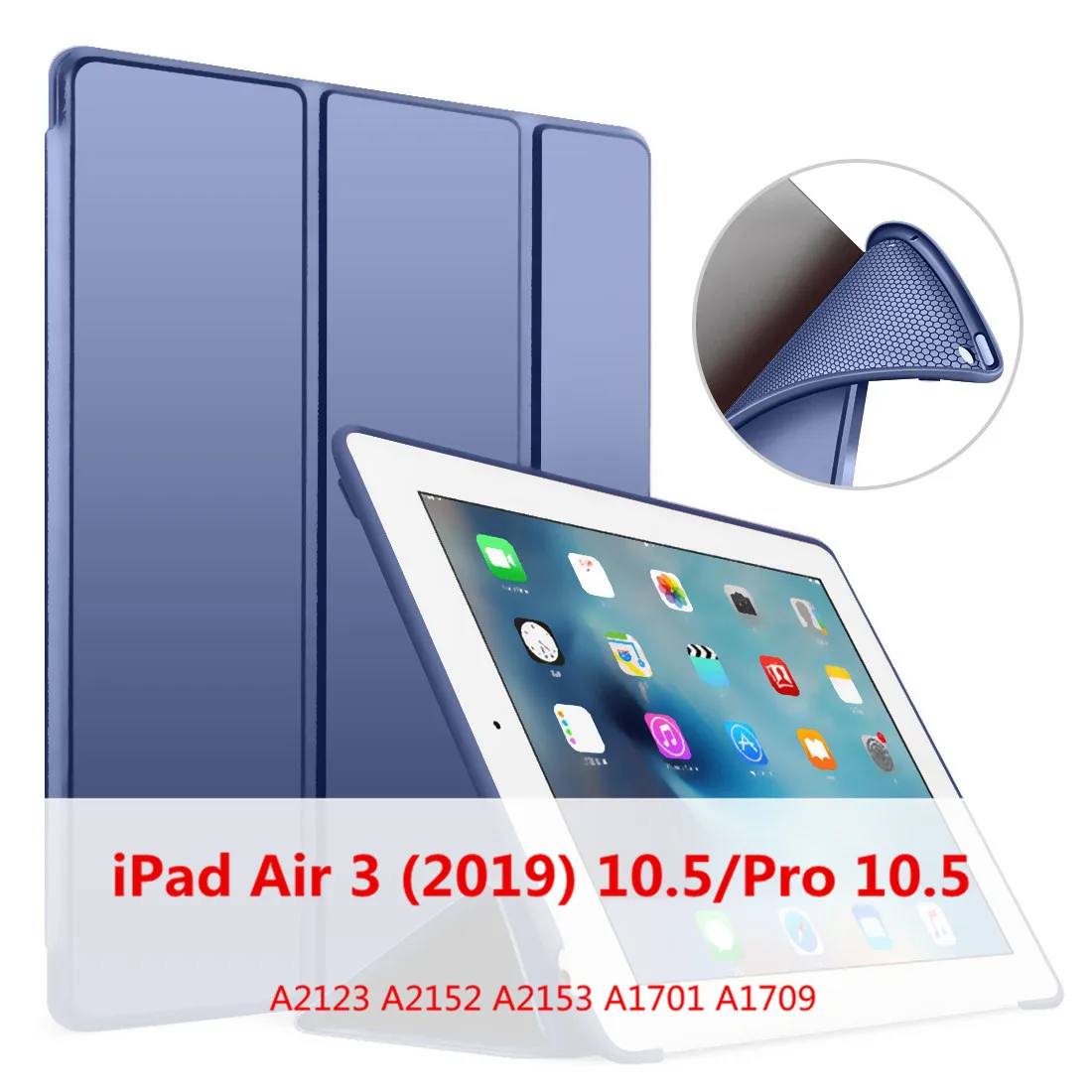 Air 2019 10.5-DB Мягкий чехол для iPad воздуха смарт-чехол для iPad 9," Wake-сон Funda для iPad Air 2, 3, 4, тонкий кожаный Капа для iPad Mini 1 2 3 4 5 - Цвет: Air 2019 10.5-DB