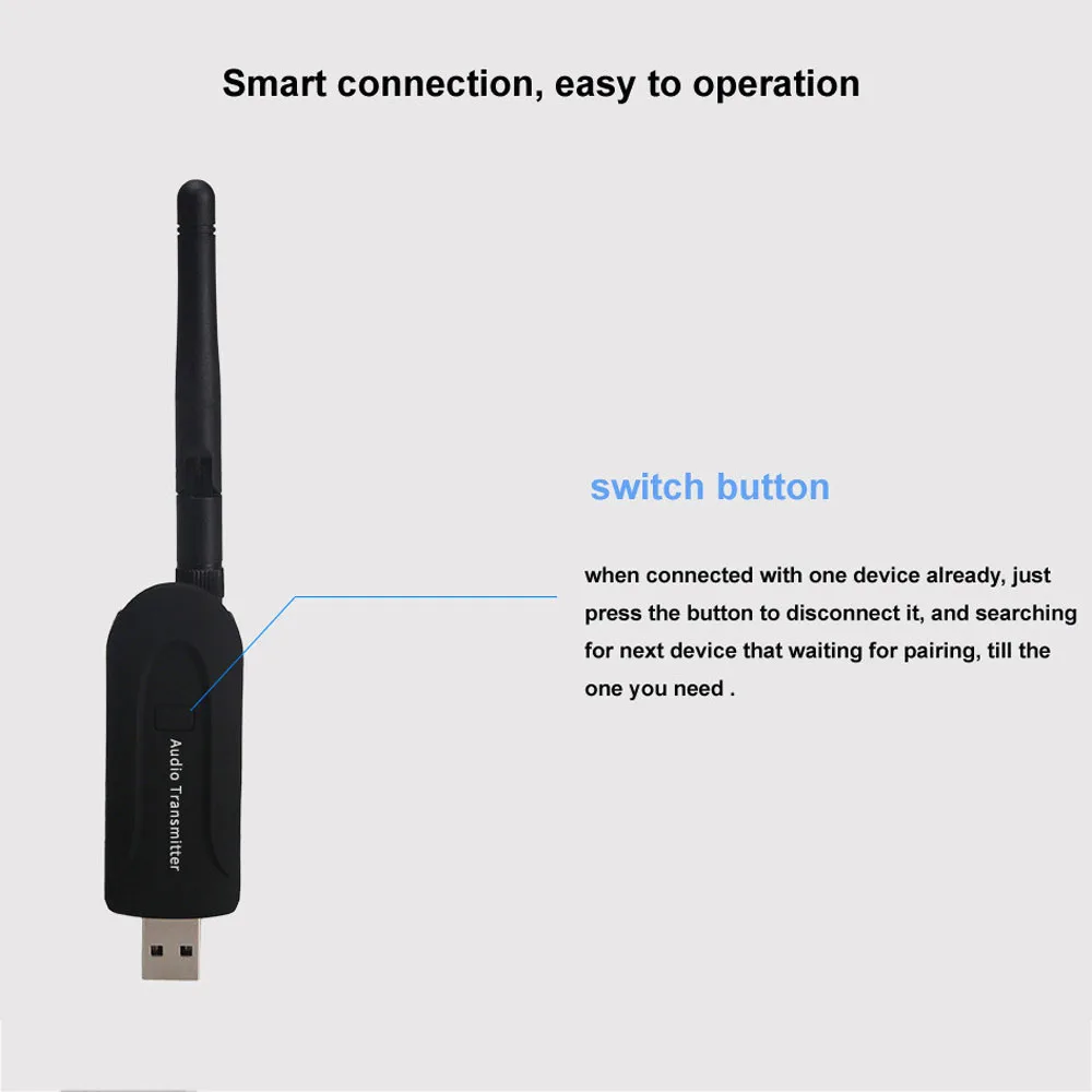 Беспроводной bluetooth-передатчик USB 5 в питание аудио стерео Aux 3 мм интерфейс с