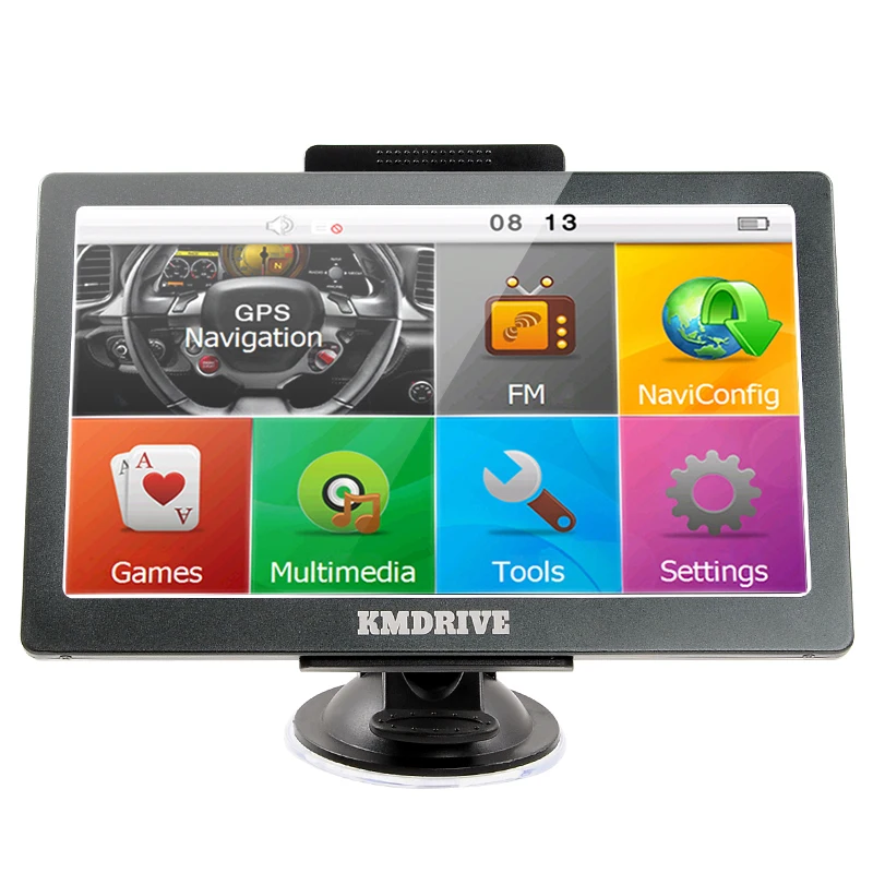 KMDRIVE Автомобильный gps навигатор Sat Nav 800Mhz cpu fm-передатчик 4GB бесплатные новые карты