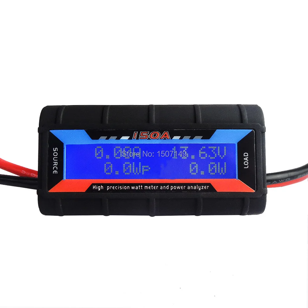 Высокоточный RC 0-60V 150A ватт вольтметр анализатор мощности с подсветкой lcd