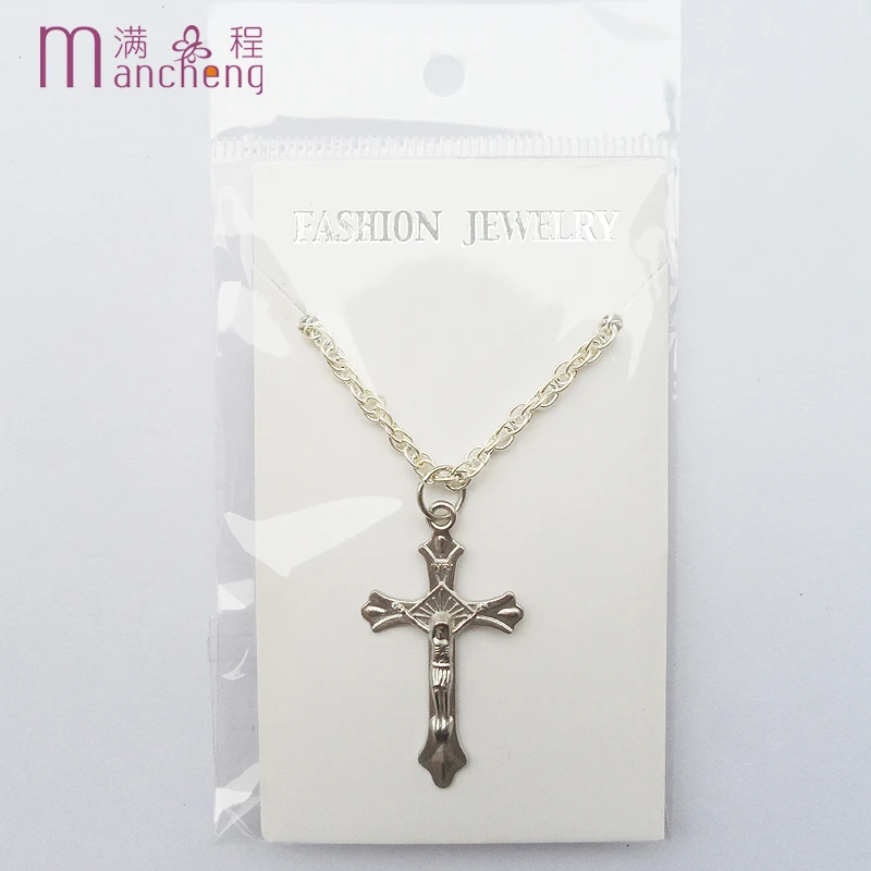 DIY лучшие продажи заявление религия молитва ожерелье из бисера Серый жемчуг