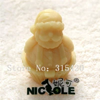 christmas silicone soap candle mold 3d santa claus shape diy handmade resin clay craft mould