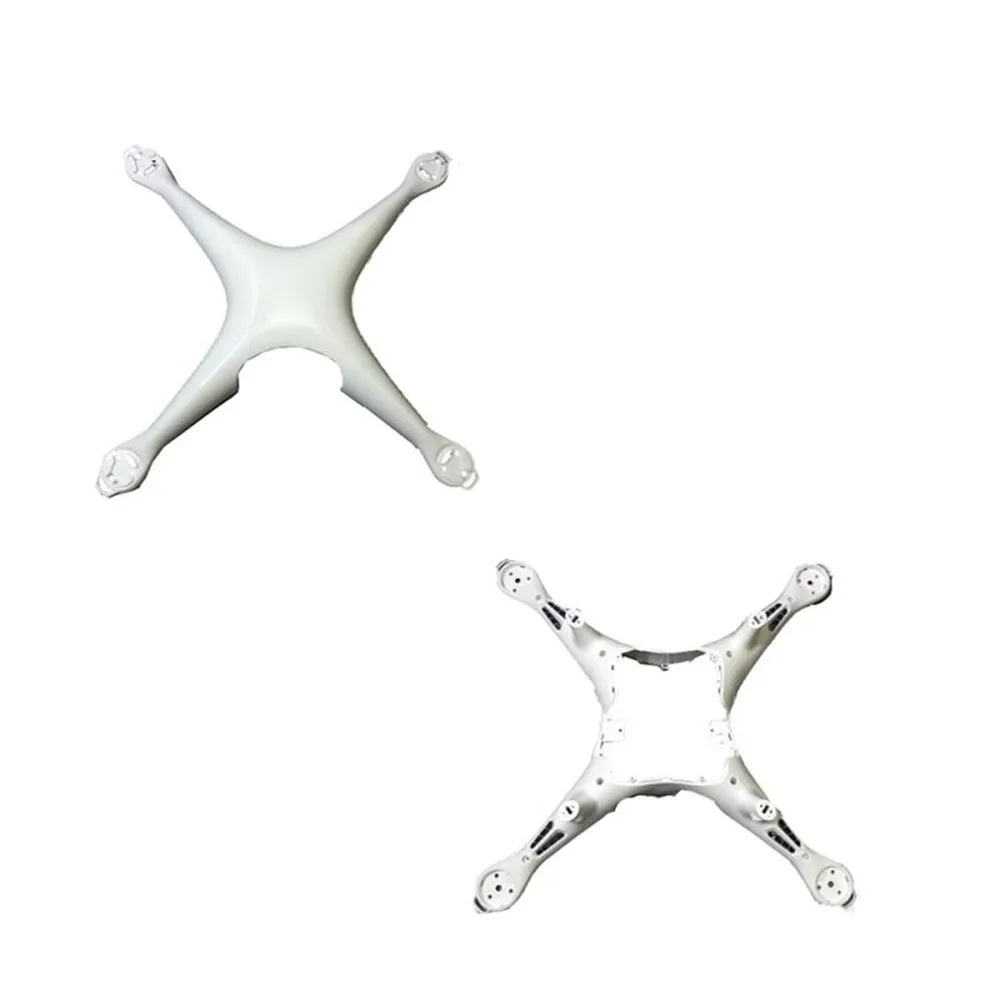 Белый верхний и нижний корпус Корпуса для DJI Phantom 4 Крышка корпуса чехол Сменные