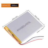 3wires 407093 3 7v 5000mah tablet battery with protection board for tablet wexler tab 7id 3787 3g prestigio grace 3118 3g