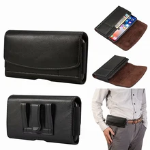 Leather Pouch Holster Belt Clip Case For Xiaomi Mi 9 SE Mi A3 Mi 9T Redmi 7 K20 Redmi Note 8 7 Pro 5 6 Pro 6X POCO M3 X3 NFC Bag