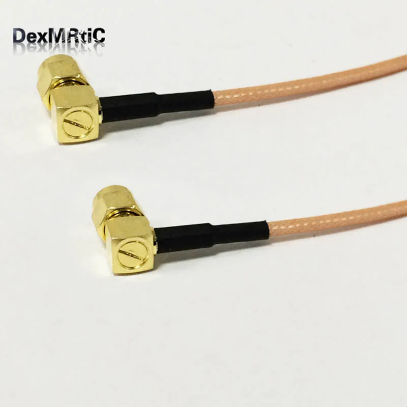 1 шт. Новый RP SMA мужской правый угол для штекер 90 градусов кабель pigtail RG316 оптовая