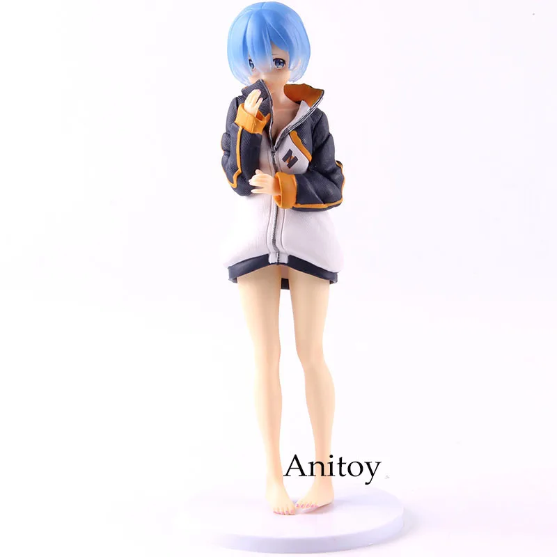 without retail box Re: zero Аниме Фигурка Кара хаджимеру Isekai Seikatsu Rem casual Ver. ПВХ Rem фигурка Коллекционная модель игрушки - Цвет: without retail box