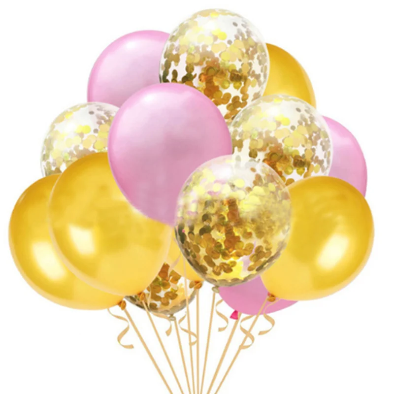 15 шт. конфетти воздушные шары Свадебные 12 дюймов Агатовые латексные зал детский