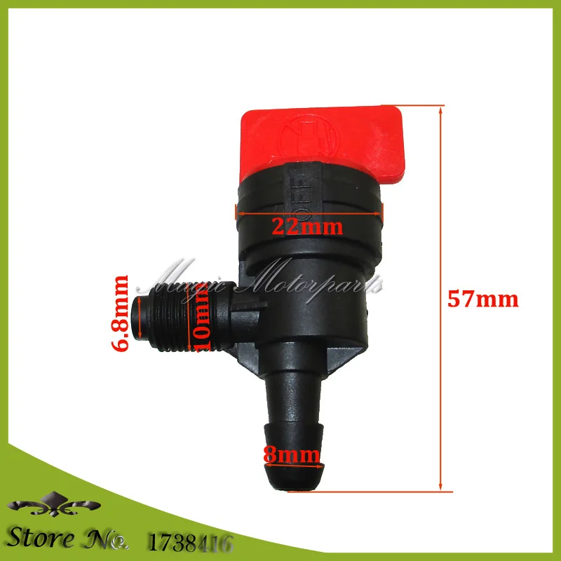 3 шт. 90 градусный встроенный газовый топливный запорный клапан Petcock ДЛЯ Briggs &amp