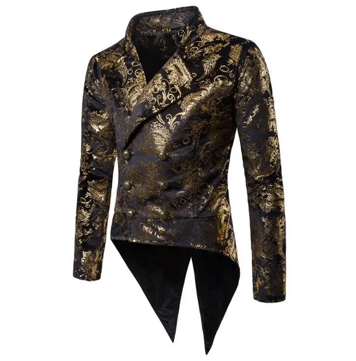 Мужской Блейзер смокинг дизайнерский бронзовая дорожная куртка Мужские