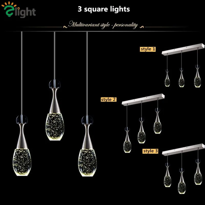 Современная роскошная бутылка светодиодные люстры освещение Lustre Crystal Dining Room
