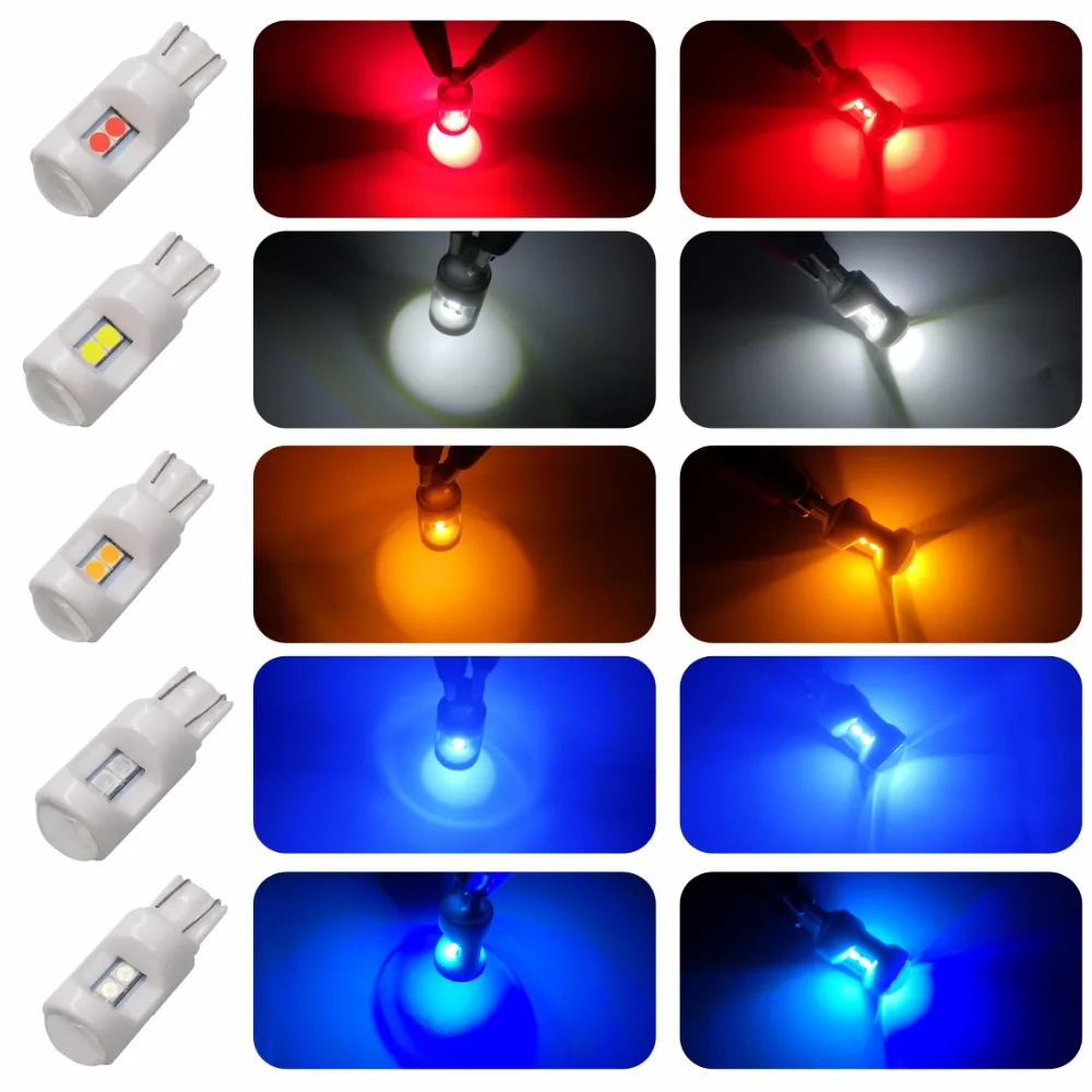4 шт * Идеальный Завод selt T10 W5W 3030 6smd Керамика База Светодиодный Габаритные фонари