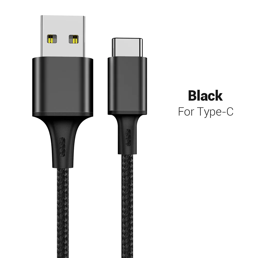 Type C KISSCASE кабель для передачи данных USB кабель для iPhone Micro USB кабель для Xiaomi type C USB кабель для samsung Galaxy S10 кабель для быстрой зарядки - Цвет: Type C