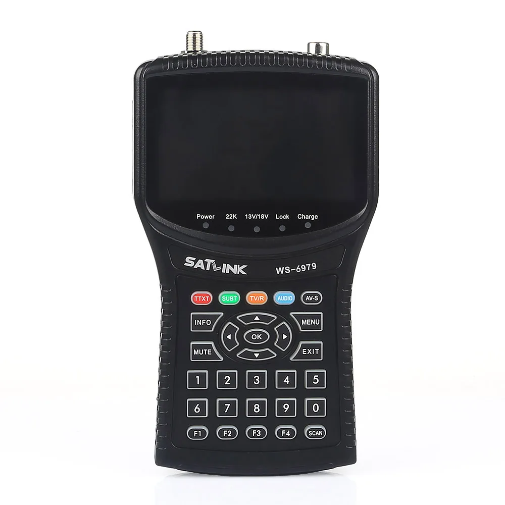 Satlink WS 6979SE спутниковый Finder метр 4.3 дюймовый Экран дисплея DVB S/S2 T2 MPEG4 hd combo WS6979 с
