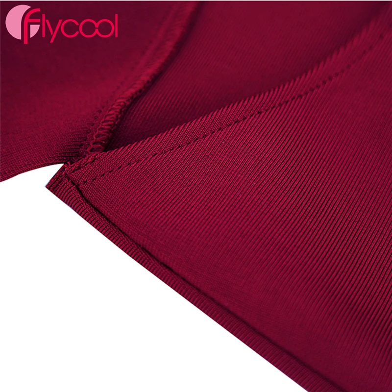 Flycool/2019 летнее сексуальное женское платье с глубоким v образным вырезом