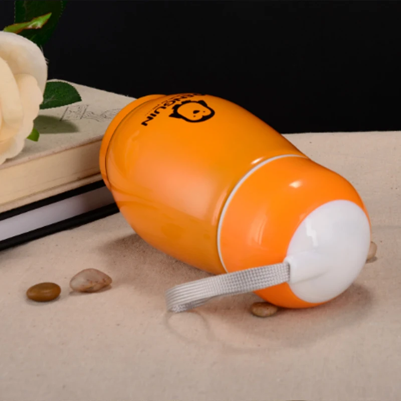 1PC Fashion Lovely Unisex Stainless Steel Penguin 300lml Vacuum Double Layer With Rope Hot water heating bottle | Дом и сад