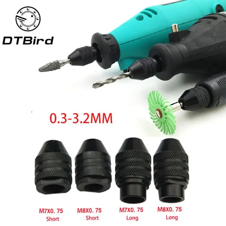 4 типа многоключевой патрон для Dremel Rotary Tools 0 3-3 2 мм адаптер бесключевого сверла