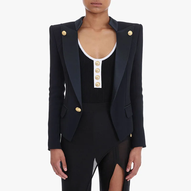 Elegant Blazer Feminino 2020 High Quality  Runway Designer Women Coat Female Outerwear Jacket NPB009S