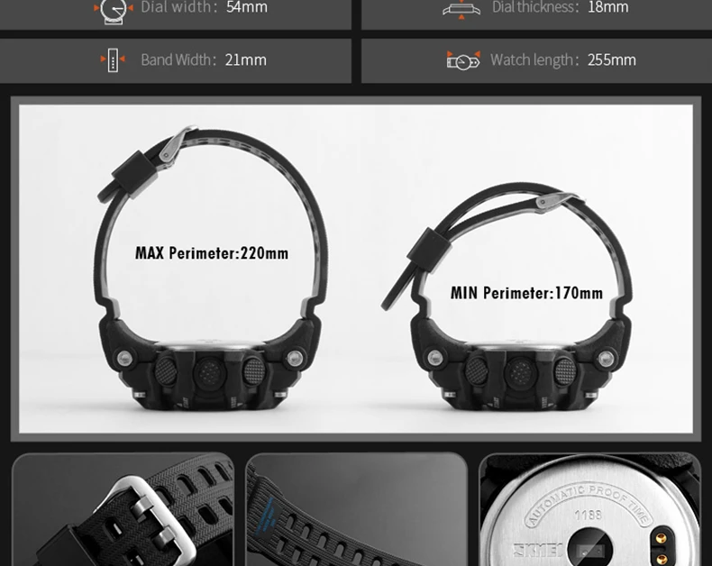 SKMEI Bluetooth Монитор Сердечного Ритма Смарт наручные часы мужские военные часы мужские спортивные Relogio Masculino цифровые аналоговые 1188