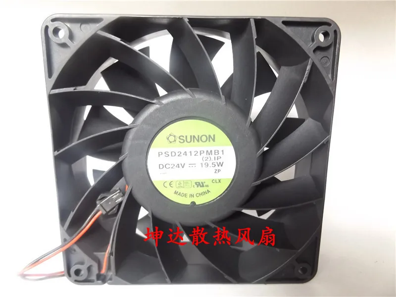 

Оригинальный серверный инвертор SUNON 120x120x38 мм PSD2412PMB1 120 мм 12 см DC 24 В 19,5 Вт осевой вентилятор охлаждения