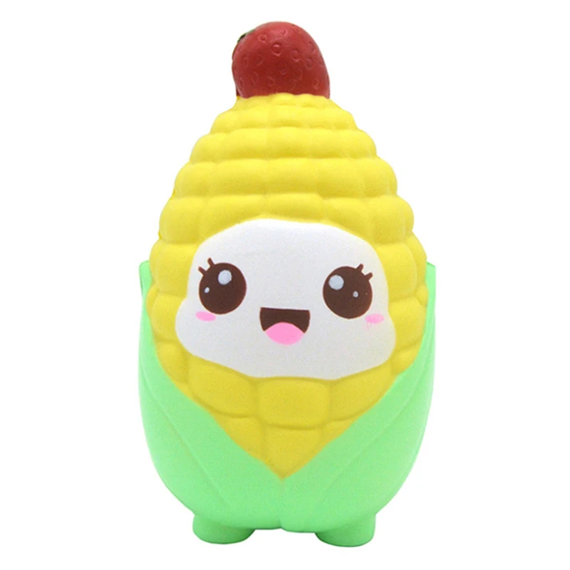 Jumbo Kawaii Кукуруза мягкое моделирование PU хлеб сжатие торта игрушка сладкий
