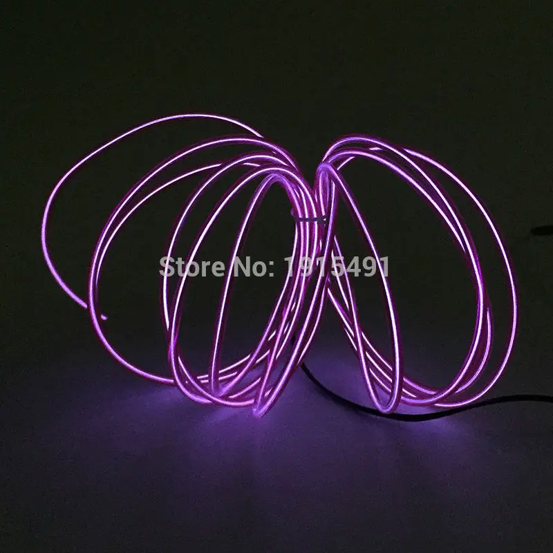Purple Flashingworld неоновый светодиодный красивый неоновый костюм на день рождения Праздничные огни EL холодный свет светящаяся одежда аксессуар для платья костюм - Испускаемый цвет: Purple