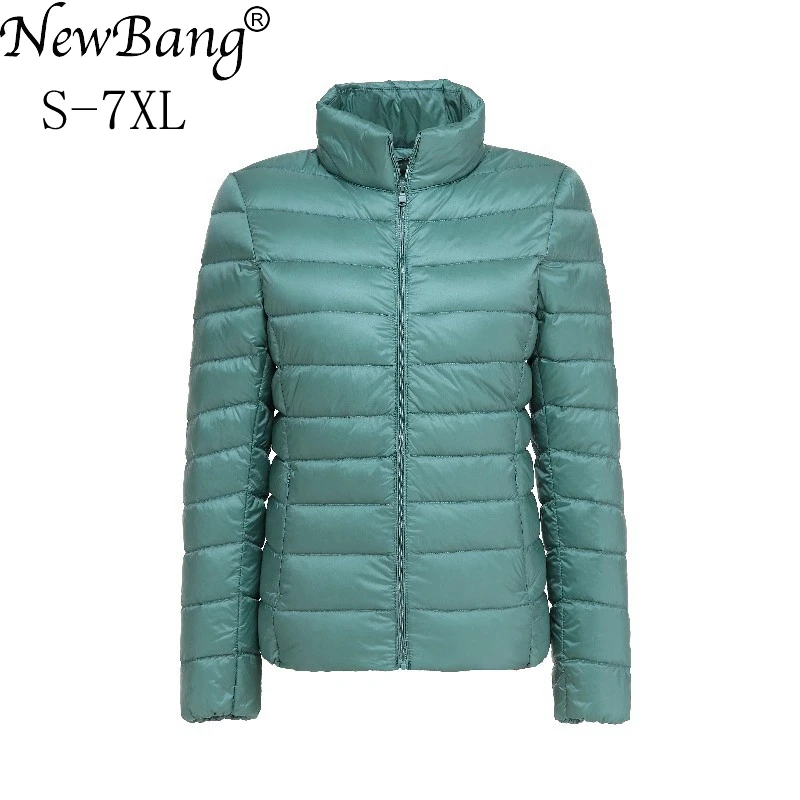 

NewBang Brand Women's Down Coat Plus Size Ultra Light Down Jacket Women 6XL 7XL Lightweight Portable WindBreaker Feather Outwear