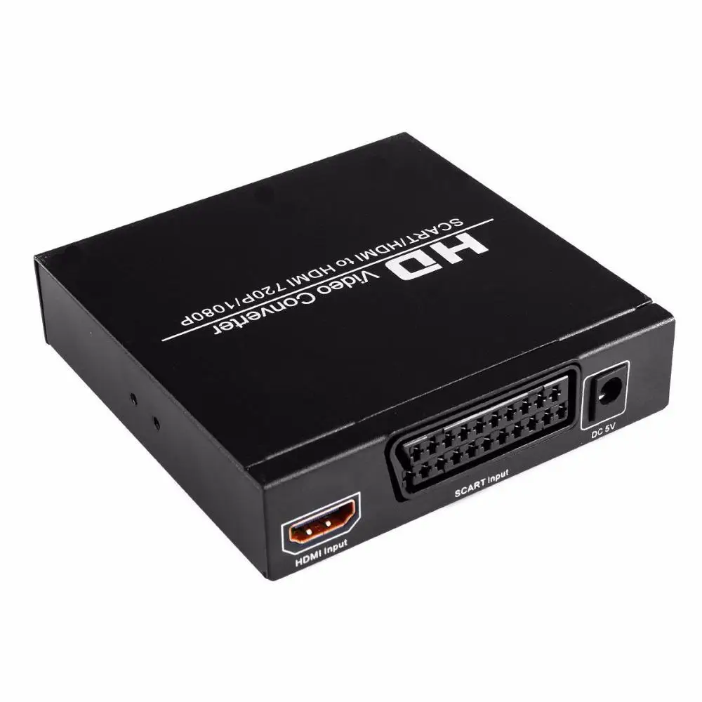SCART HDMI to HDMI Converter Full HD 1080P Digital High Definition Video Converter Adapter for HDTV Audio Converter d25