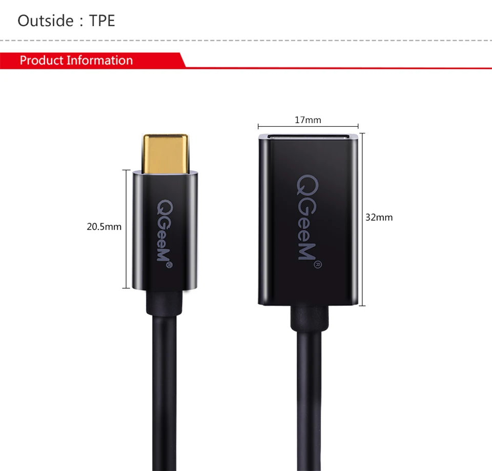 QGeeM USB C OTG кабель адаптер USB 3,0 USB 2,0 OTG Тип c OTG для samsung galaxy s8 s9 HUAWEI P10 P20 mate 20 pro Macbook USB OTG