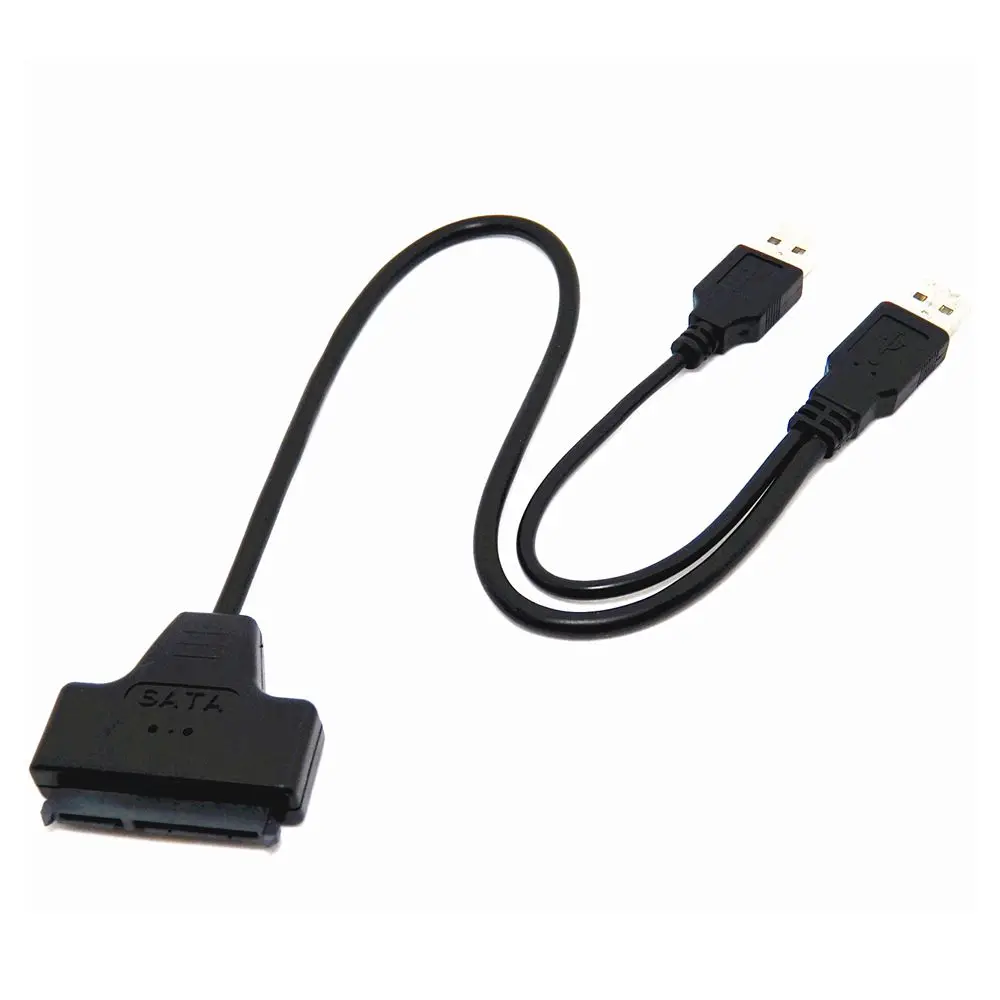 Лидер продаж легкий USB-кабель 2 0 для SATA 7 + 15 Pin 22 a 5 HDD жесткий диск с кабелем |