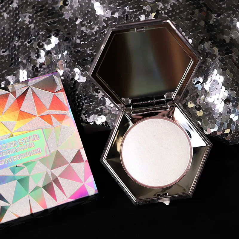 Красота Макияж мерцающий Хайлайтер для контуринга лица Косметика прессованная