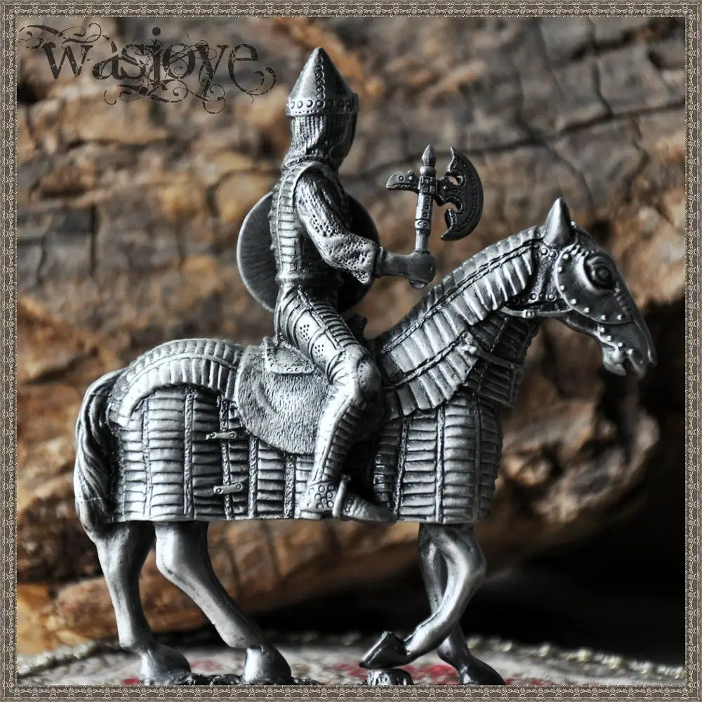 Новый классический европейский оловянный солдат воина на лошади подарочные