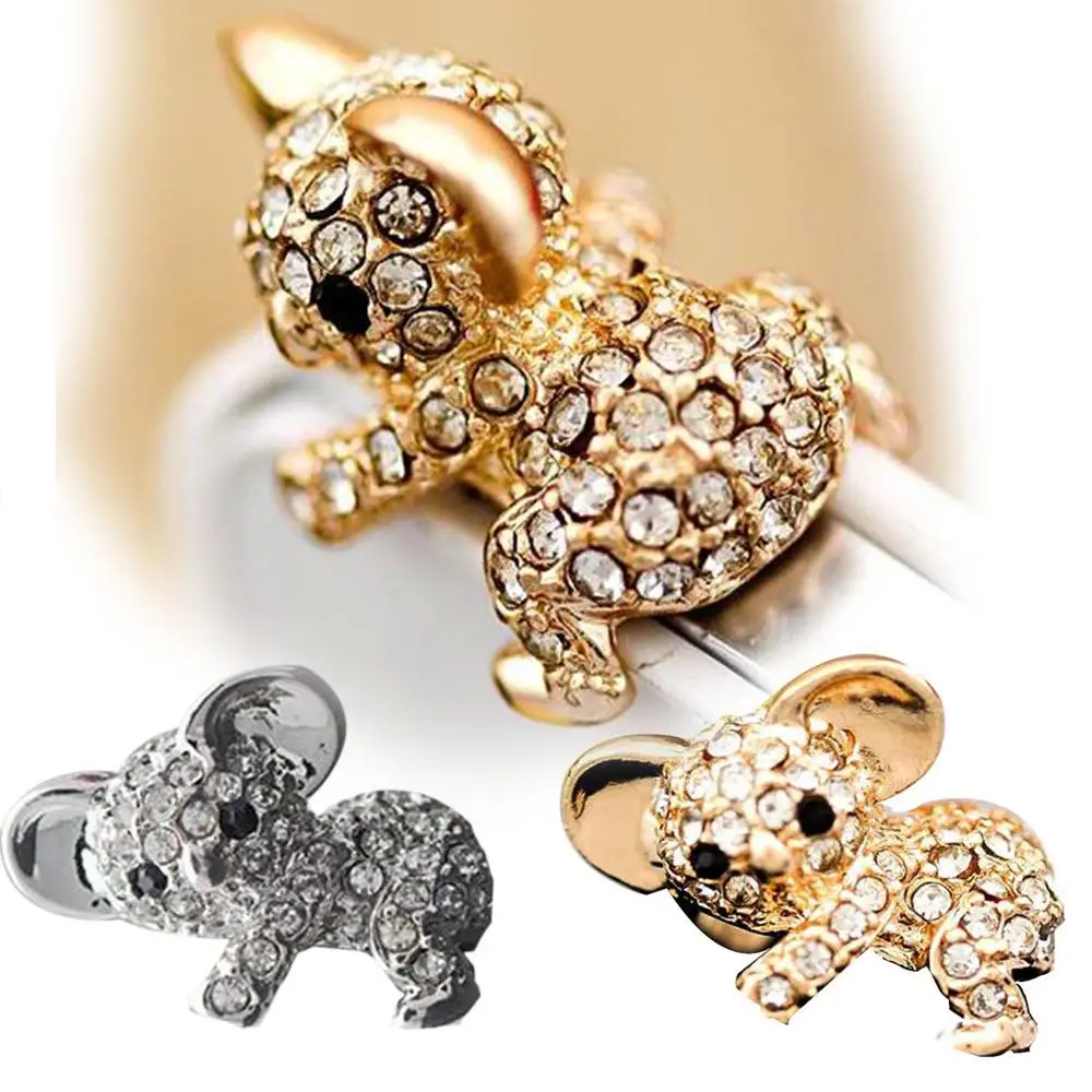 2019 новый милый бриллиант Кот узор коала Анти пылезащитный Разъем для телефона