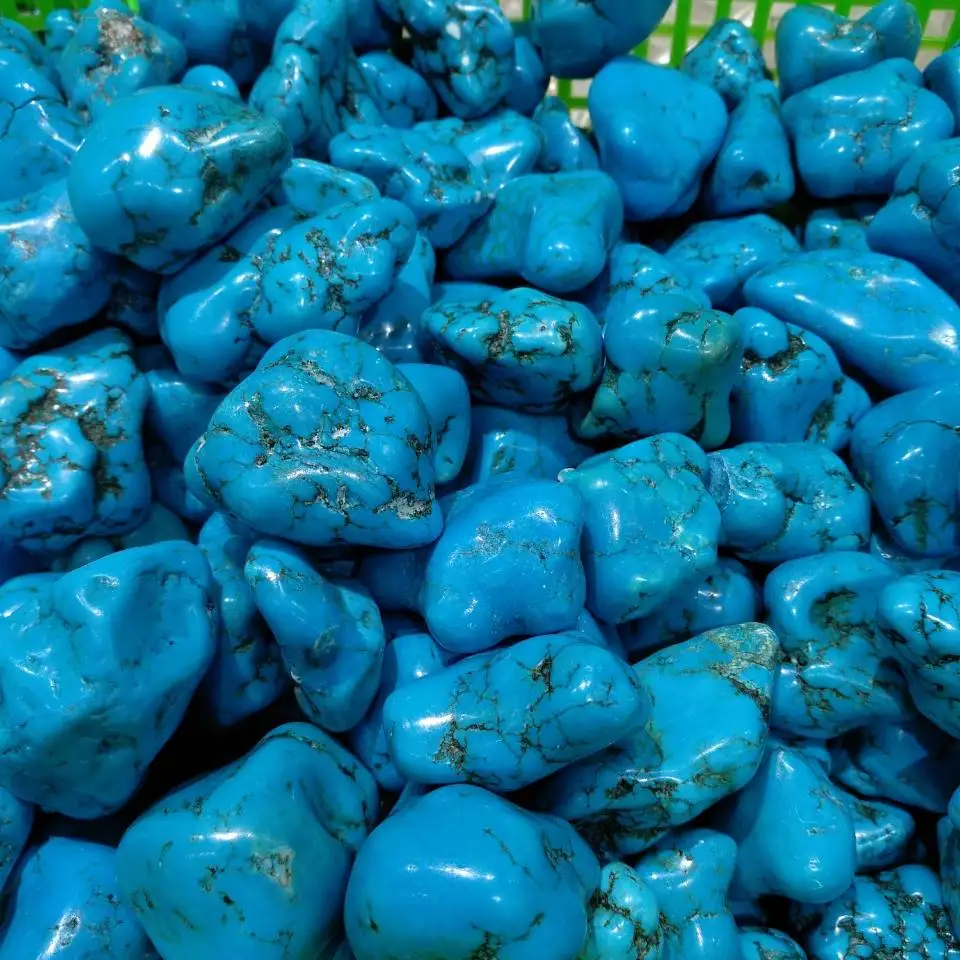 2 шт. натуральный голубой бирюзовый необработанный шероховатый сырой