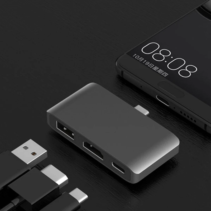 Док станция Thunderbolt 3 USB Type C в режим HDMI Dex для Samsung Galaxy S8/S9 navd с PD 0 Macbook Pro C|Адаптеры Type-C|