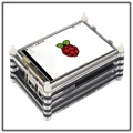 Raspberry Pi 3 Model B Plus с Wi-Fi и Bluetooth+ сенсорный экран 3,5 дюйма+ адаптер питания+ чехол+ теплоотвод для Pi 3 B Plus 3B