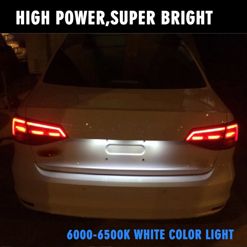 2835SMD Led Освещение номерного знака Белый 12 в автомобильный габаритный задний