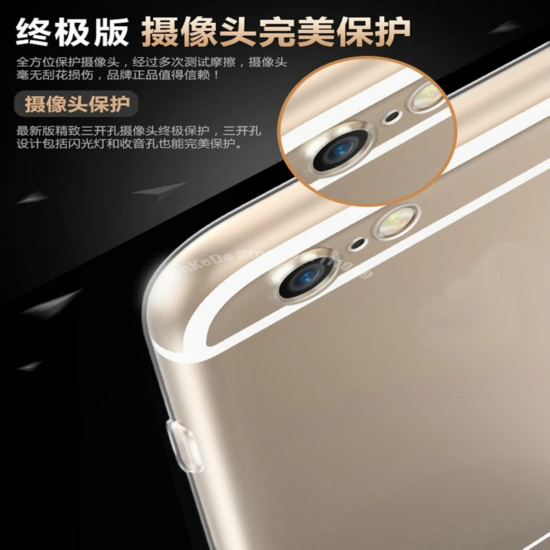 Тонкий прозрачный мягкий чехол из ТПУ для iPhone X 8 7 6 6S Plus 5S SE ультратонкий защитный