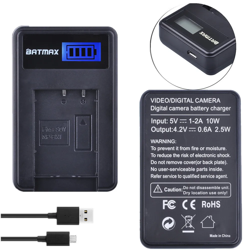 USB зарядное устройство Batmax для Sony DSC RX1 RX100 AS100V M3 M2 HX300 1 шт.|battery charger|charger forusb battery charger