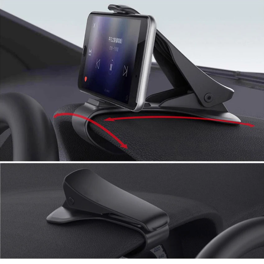 dashboard car phone holder clip mount stand support smartphone voiture car holder bracket soporte celular telefoonhouder auto free global shipping