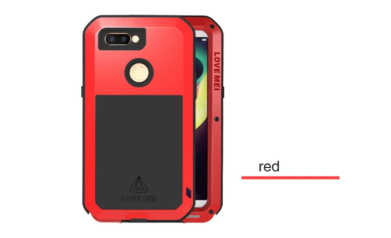 Металлический защитный чехол Love Mei для OPPO R11s, мощный Алюминиевый противоударный водонепроницаемый чехол для OPPO R11S(6,01 дюйма