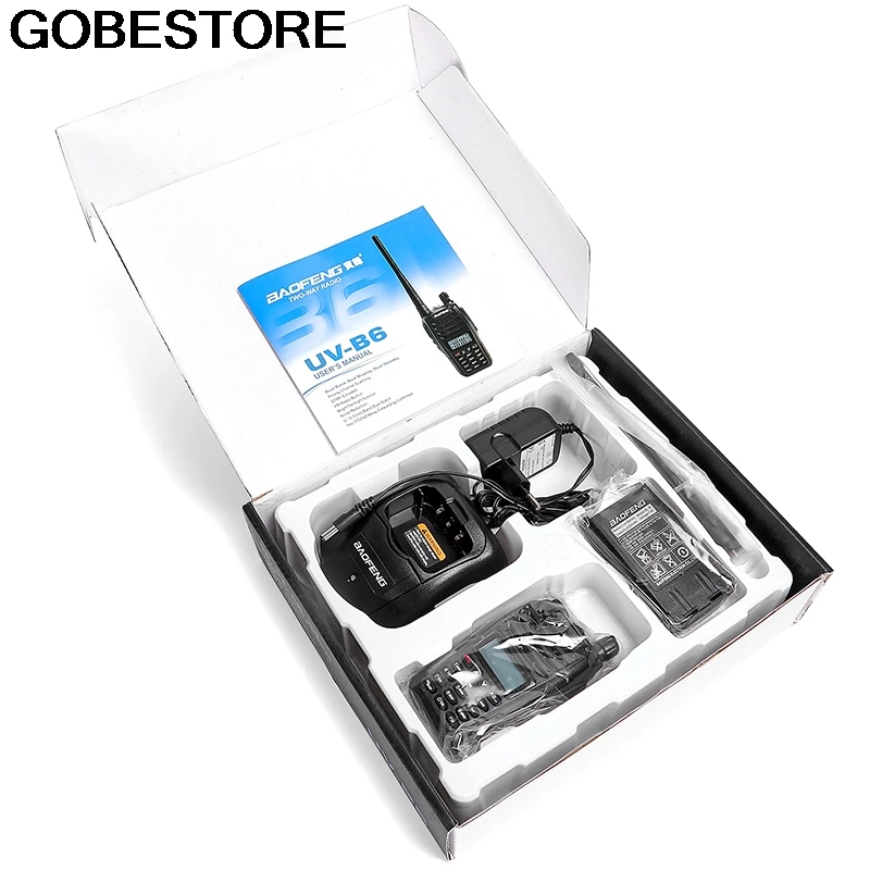 BaoFeng UV B6 Портативный иди и болтай Walkie Talkie “иди 5 Вт дальний двухстороннее радио