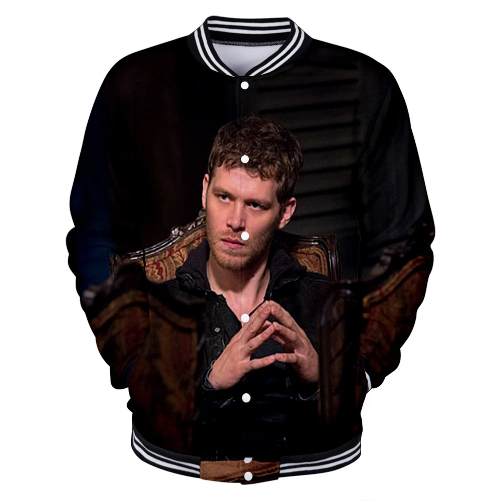2019 niklaus mikaelson 3D Long Sleeve Casual Baseball Jackets Fashion Kpop Hip Hop Warm College | Мужская одежда
