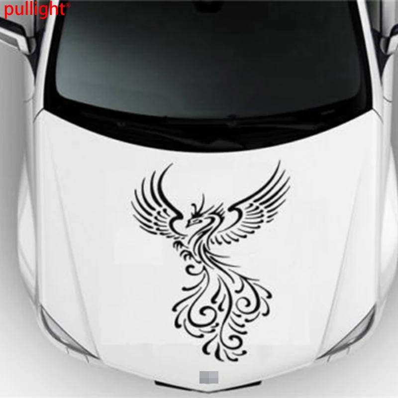 Лидер продаж виниловый капот двигателя фотографика красивая птица Феникс -