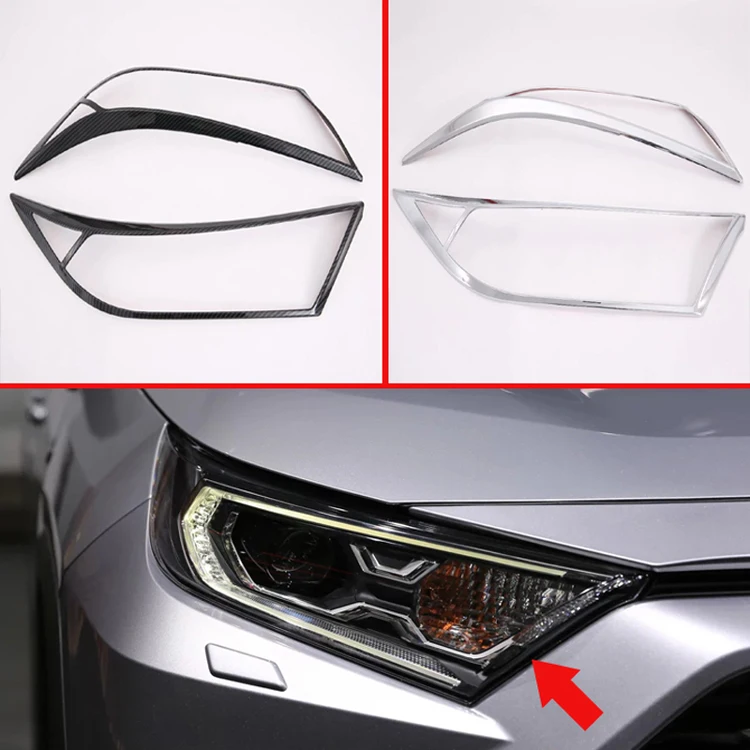 Для TOYOTA Rav4 (XA50) 2019 2020 декоративные аксессуары светильник на переднюю головку